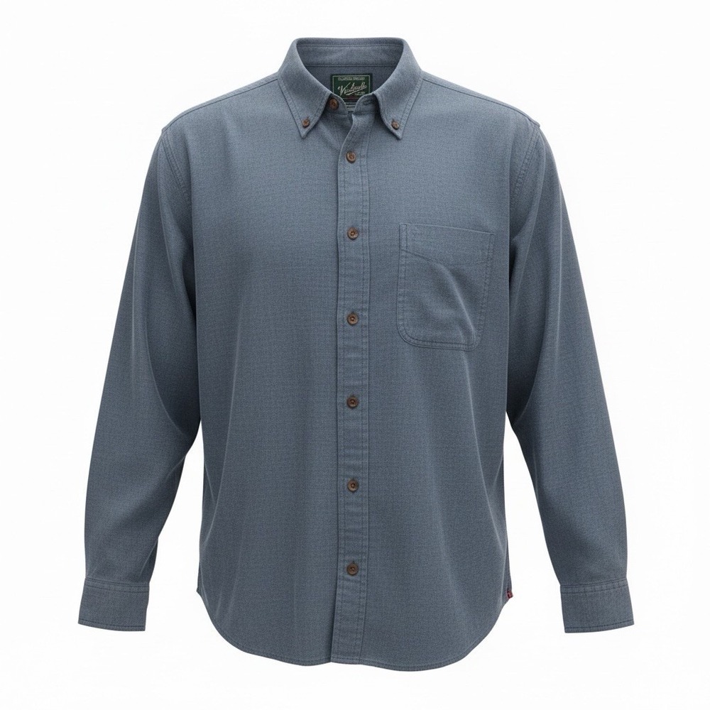Woolrich Original Outdoor Clothing Company Grey Button Down Flannel Shirt XL - Picture 1 of 11